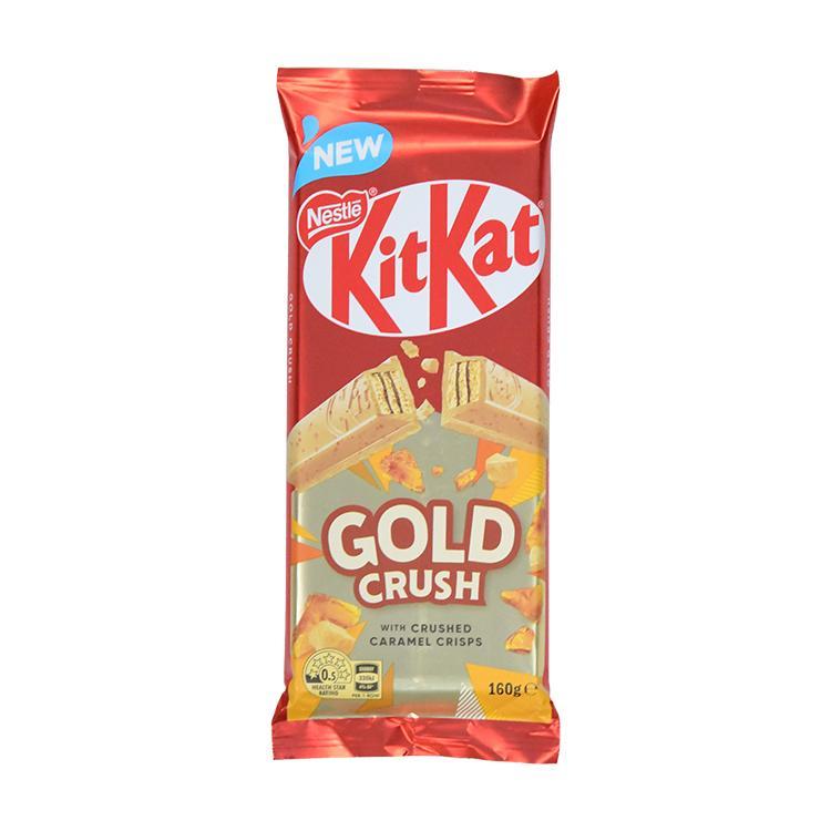 KitKat Gold Crush Weiße Schokolade - Import 160 g [MHD: 31.03.2025]