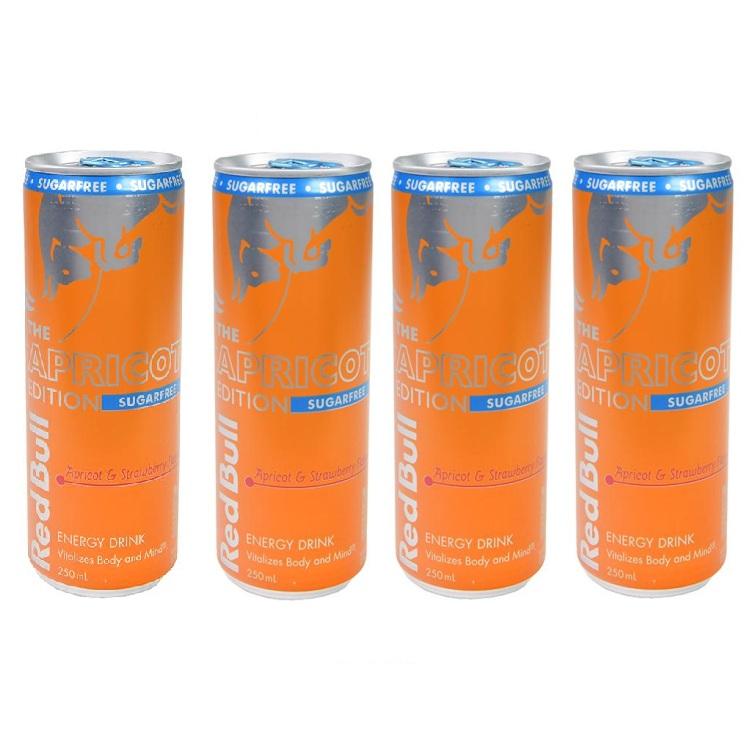 Red Bull Summer Edition Apricot & Strawberry 4er Pack - Import