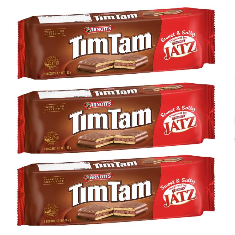 Tim Tam Sweet & Salty Jatz Biscuits Triple Pack