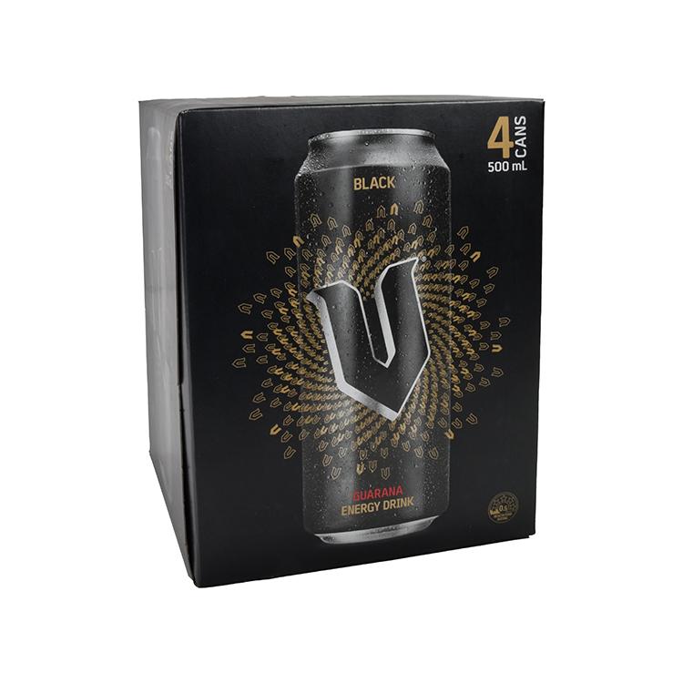 V Black Guarana Energy Drink 4er Pack - Australian Import