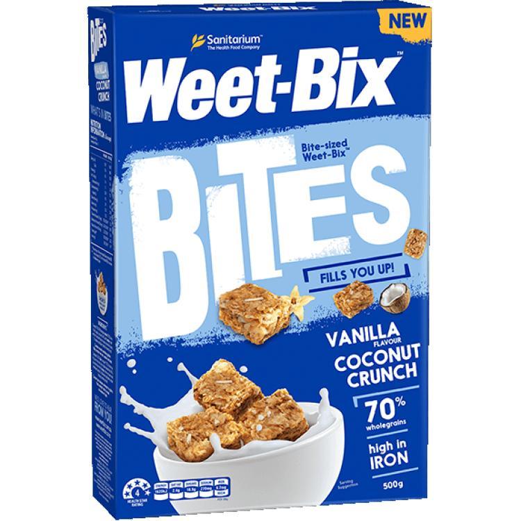 Weet-Bix Bites Vanilla Flavour Coconut Crunch