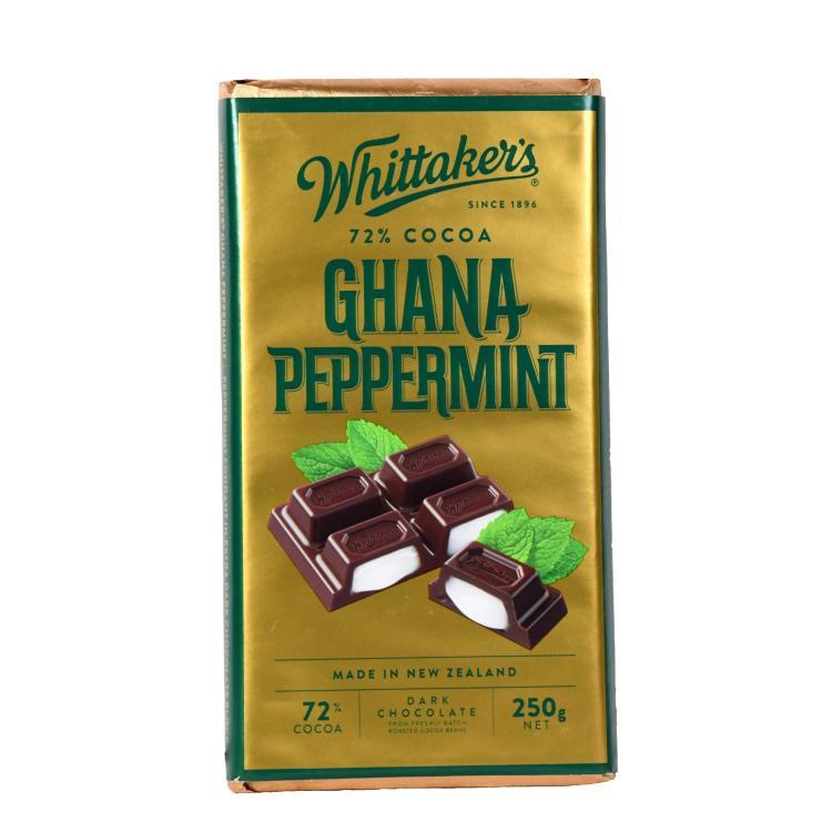 Whittaker's Ghana Peppermint Fairtrade Dark Chocolate