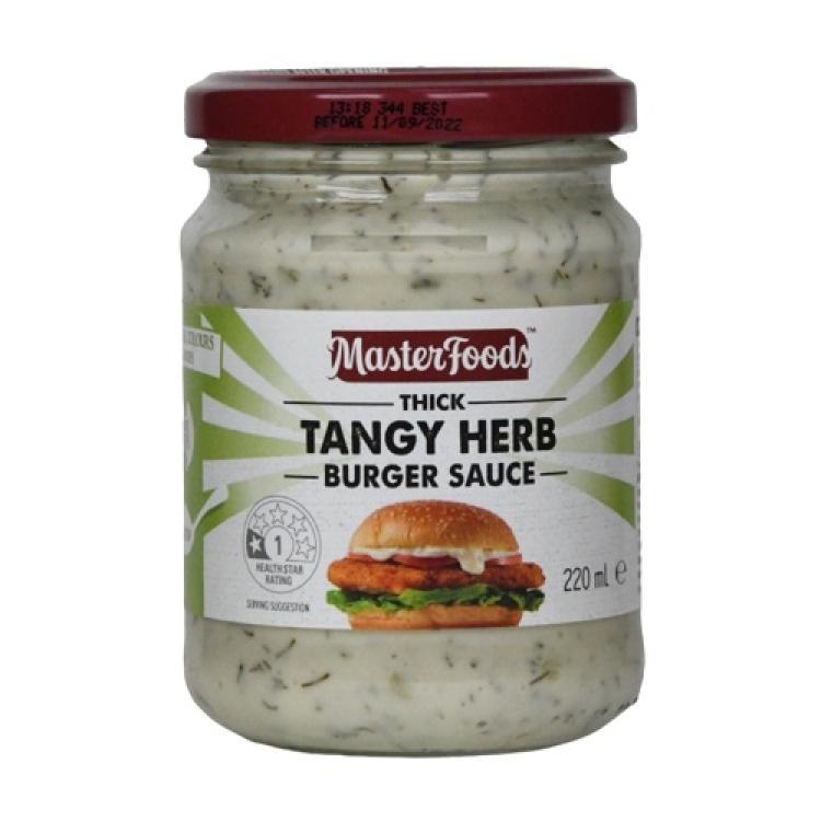 MasterFoods Tangy Herb Burger Sauce
