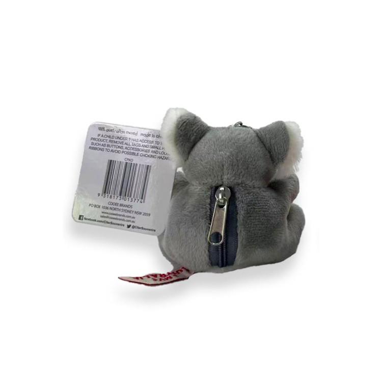 Schlüsselanhänger Koala mit Reißverschluss 'Kai', 11 cm