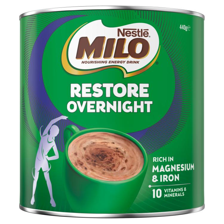 MILO Malted Drinking Chocolate Restore Overnight