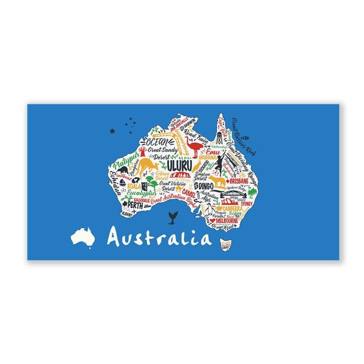 Beach Towel 'Map Australia' Badetuch
