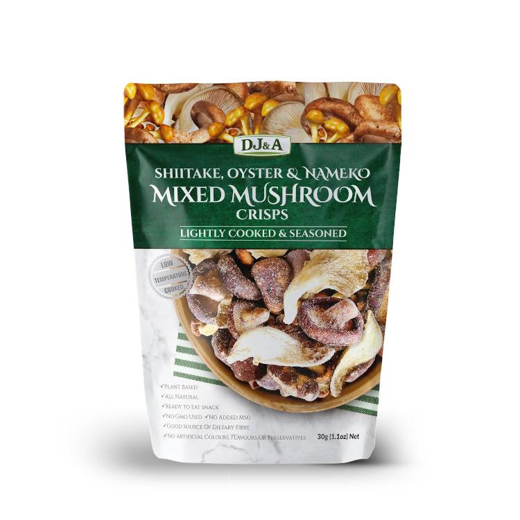 DJ&A Shiitake, Oyster & Nameko Mixed Mushroom Crisps