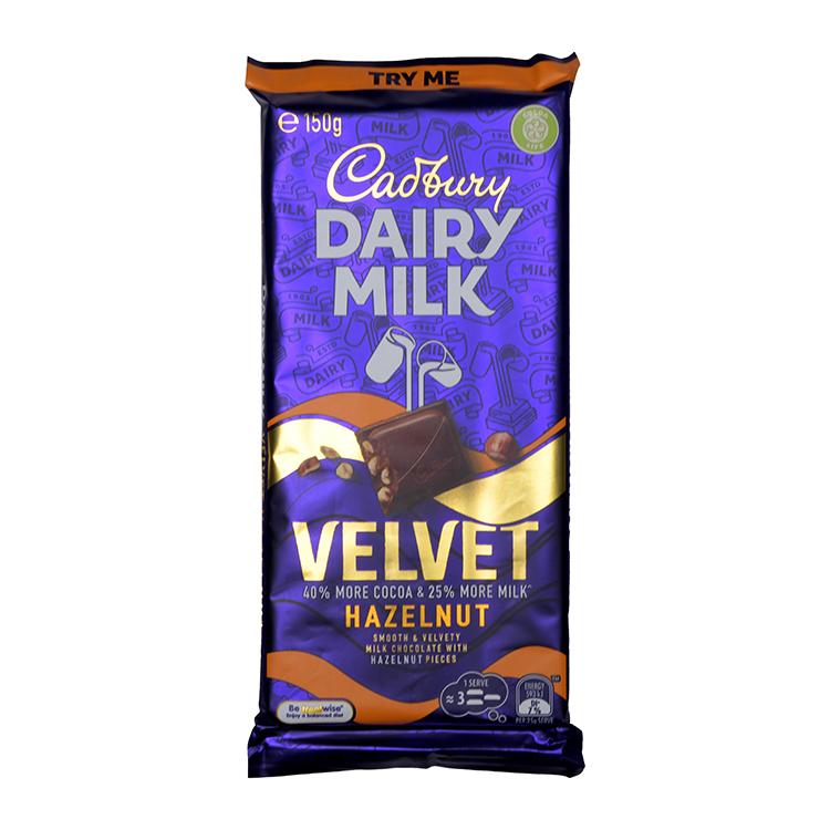 Cadbury Velvet Hazelnut Schokolade - Import