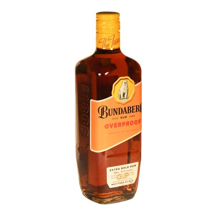 Bundaberg Overproof Extra Bold Rum 57.7 % vol. + 2 gratis Untersetzer