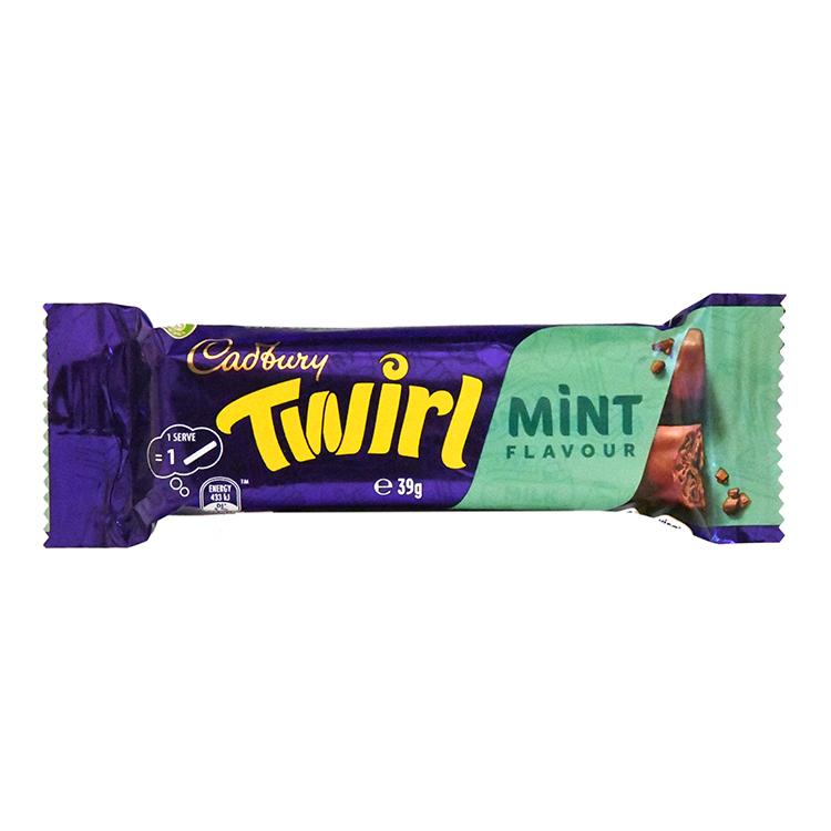 Cadbury Twirl Mint Schokoriegel - Import