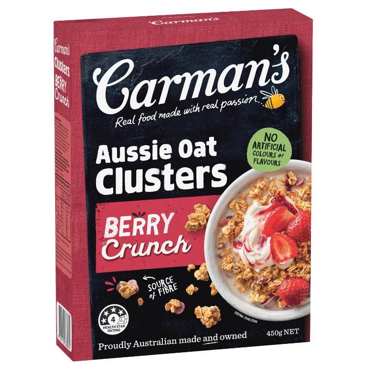 Carman's Aussie Oat Clusters Berry Crunch