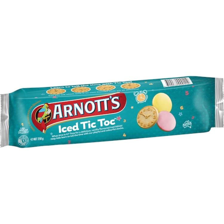 Arnott's Iced Tic Toc Biscuits