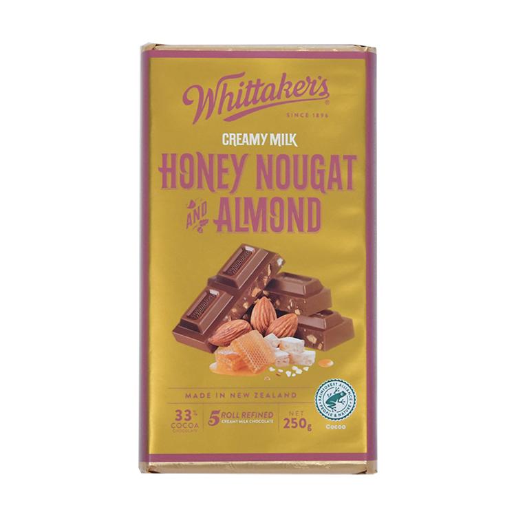 Whittaker's 33% Creamy Milk Honey Nougat & Almond