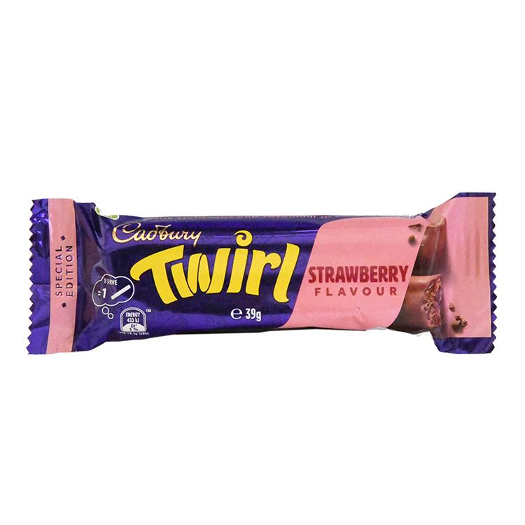 Cadbury Twirl Strawberry Schokoriegel - Import