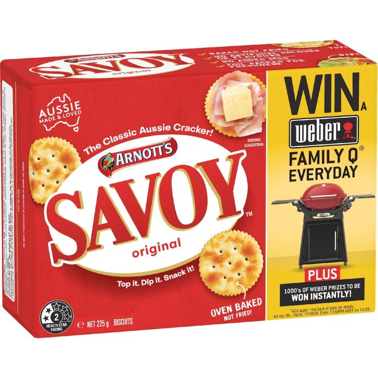 Arnott's Savoy Original Crackers