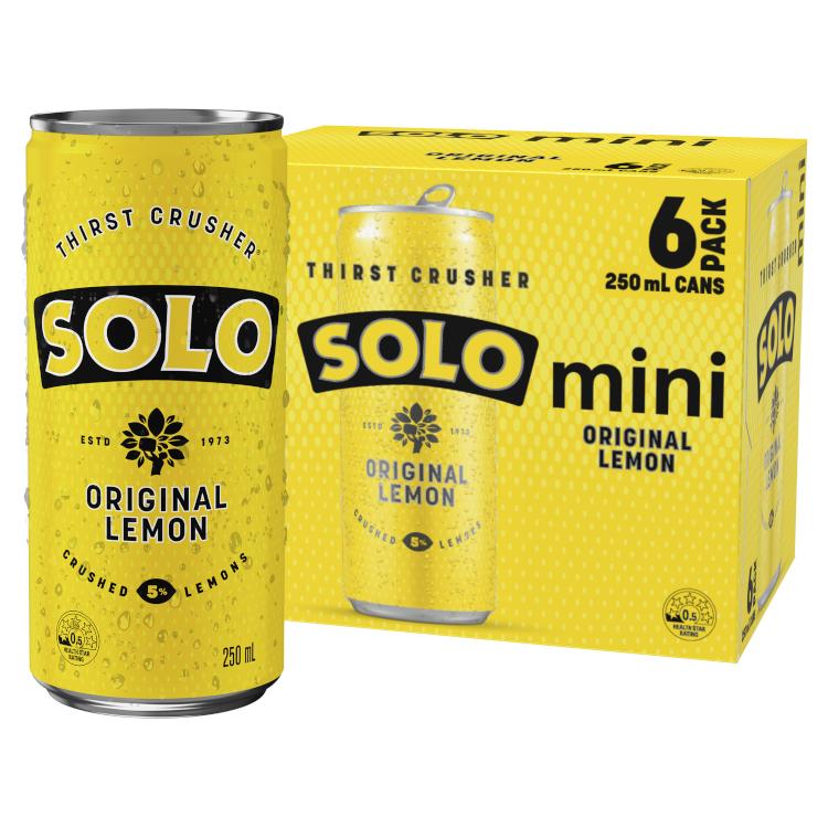 SOLO Original Lemon Mini Can - Australian Import