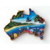 Magnet Australien 'Great Barrier Reef / Australian Map' 8 cm