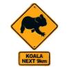 Magnet Australien 'Road Sign Australia / Koala' 8,5 cm