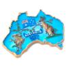 Magnet Australien 'Koala & Känguru / Australian Map' 8 cm